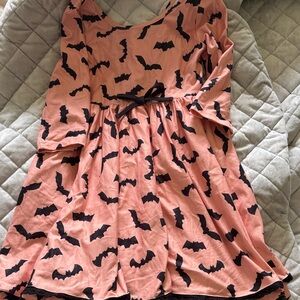 Cheeky Plum Pink and Black Bat Dress